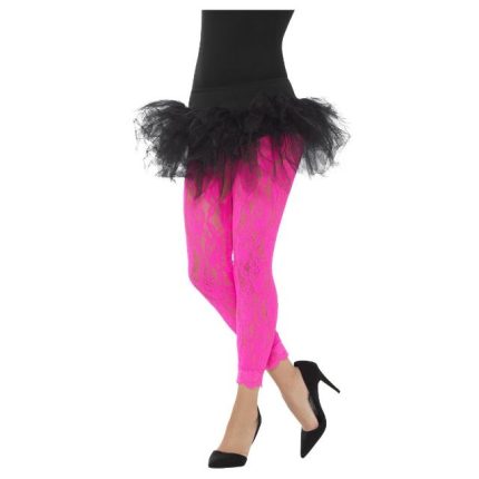 pink lace leggings