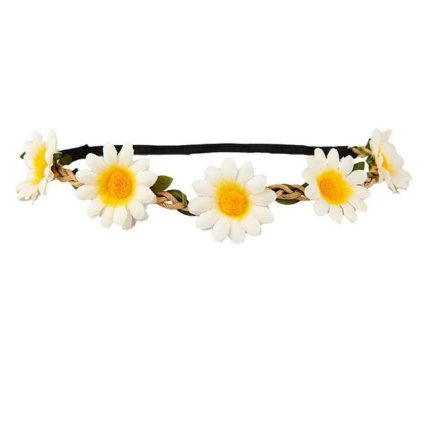 hippie daisy chain head band