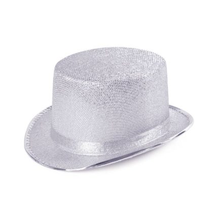 silver bedazzled hat