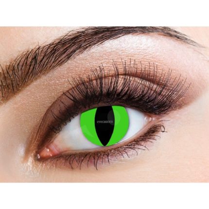 green reptile daily contact lenses