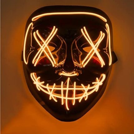 purge light up mask- orange