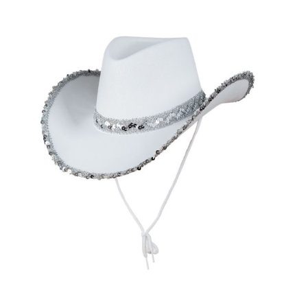 white diamante cowboy hat