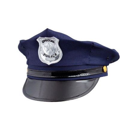 blue us police hat